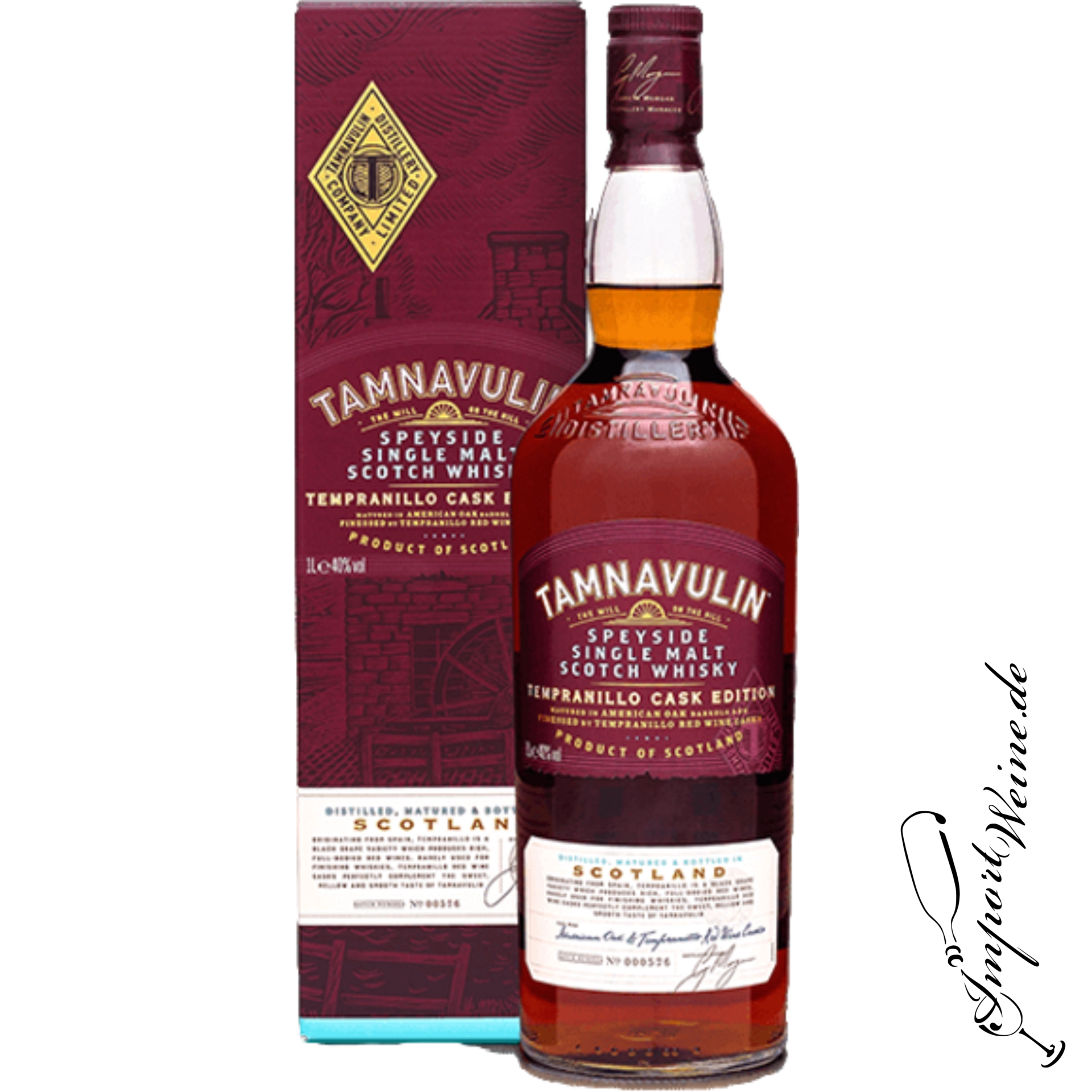 Tamnavulin Tempranillo Cask Speyside Single Malt Whisky 40% 1 Liter