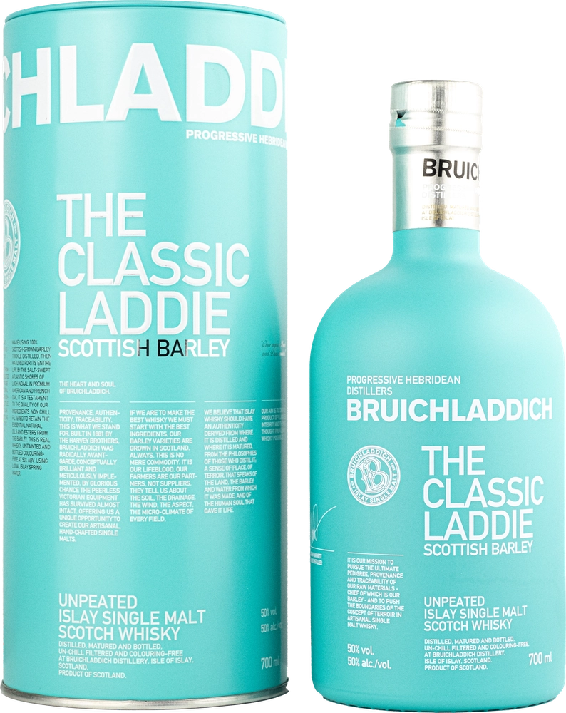 Barley Islay Single Laddie Scotch Bruichladdich Scottish Malt Classic 50% Whisky The