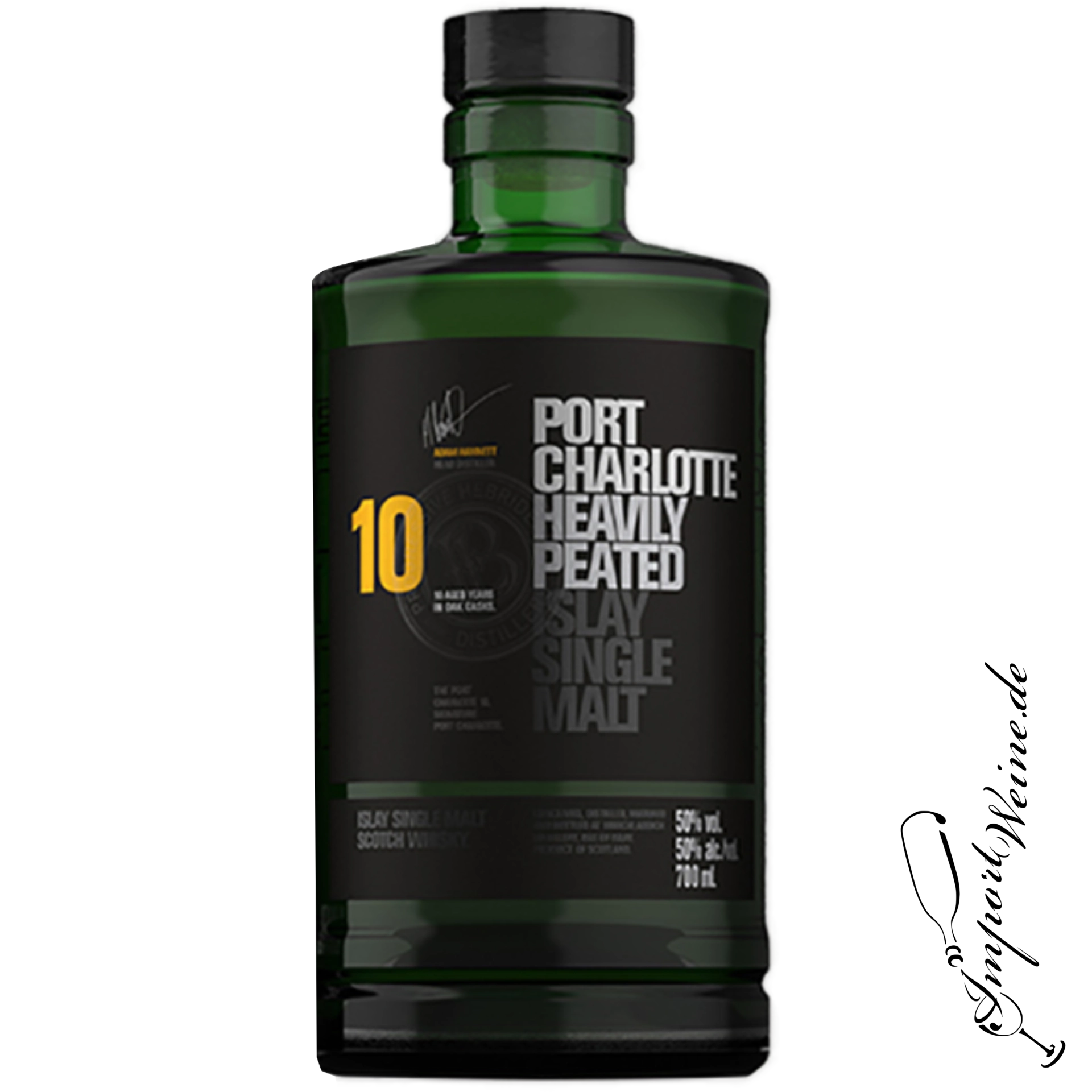 Port Charlotte 10 Years Old Heavily Peated Islay Single Malt 50% 0.70l